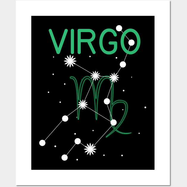 Zodiac Virgo Wall Art by CrissWild